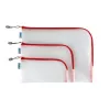 Federmäppchen HERMA 20002 Hart EVA Rot Transparent 110x230mm