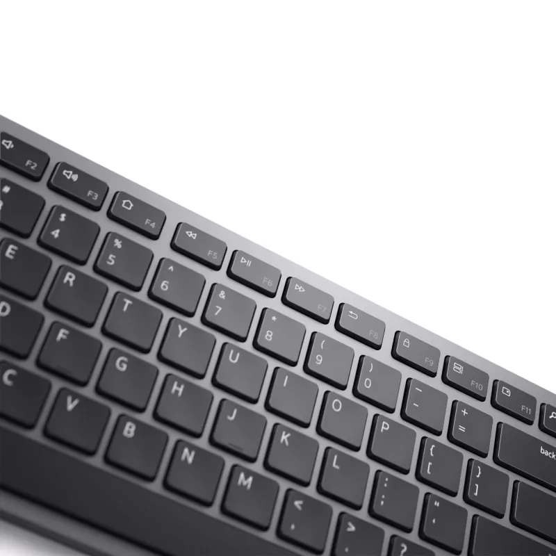 DELL Pro Plus Tastatur - KB700 - Pan-Nordic (QWERTY), Full-size (100%), Wireless, Bluetooth, QWERTY, Grau