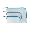 Federmäppchen HERMA 20003 Hart-EVA Blau Transparent 110x230 mm