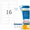 Wiederablösbare Etiketten HERMA 10009 A4 88,9x33,8 mm weiß 400 Stück