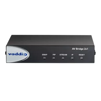 Vaddio AV Bridge 2x1, 1920 x 1080 Pixel, 60 fps, Schwarz, 0 - 40 °C, 20 - 80%, 480,8 mm