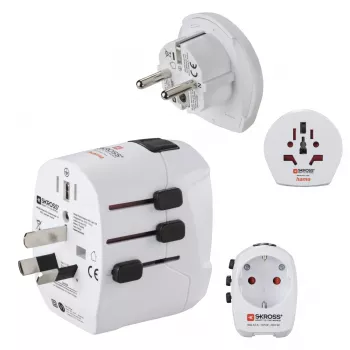 Hama World Travel Pro Light USB Netzteil Universal Weiß