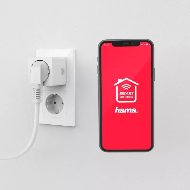 Hama Mini WiFi Smart Plug 00176573, 16 A, 3680 W, Weiß