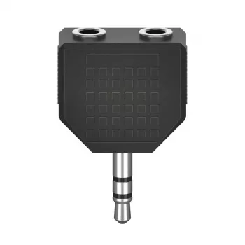 Hama 00205191 Kabeladapter 3,5 mm 2 x 3,5 mm Schwarz