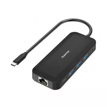 Hama 00300080 Schnittstellen-Hub USB Type-C 5000 Mbit/s Schwarz