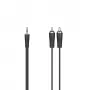 Audiokabel Hama 00205110 1,5 m 3,5 mm 2 x RCA Schwarz