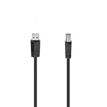 Hama 00200603 USB-Kabel USB 2.0 3 m USB A USB B Schwarz