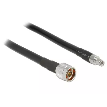 Koaxialkabel DeLOCK 1 m N/RP-SMA CFD400 LLC400 Schwarz