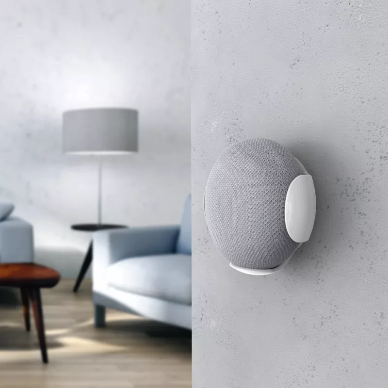 Hama 00181531 Wandhalterung für Google Home/Nest Mini, weiß