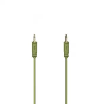 Hama Flexi-schlank Audiokabel 0,75 m 3,5 mm Grün Stecker auf Stecker