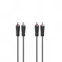 Hama 00205258 Audiokabel 3 m 2 x RCA Schwarz