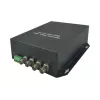 AV-Transmitter LevelOne 4-Kanal BNC über Glasfaser-Extender-Kit 20 km