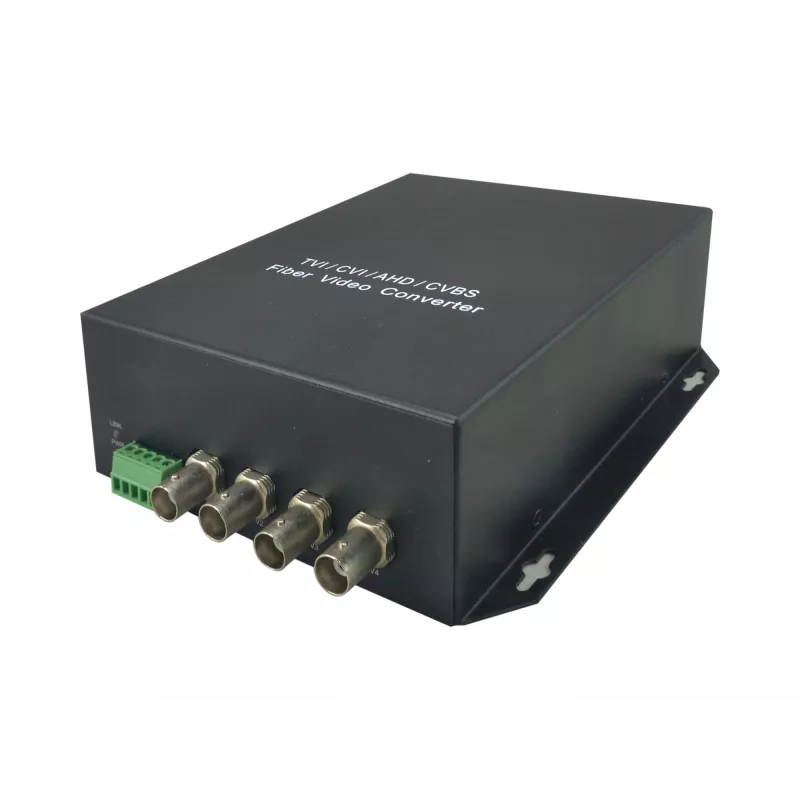AV-Transmitter LevelOne 4-Kanal BNC über Glasfaser-Extender-Kit 20 km