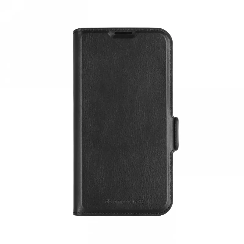 dbramante1928 Oslo Pro OP61BL006342 Flip-Hülle für Apple iPhone 16 Pro, PU/Kunststoff, Schwarz