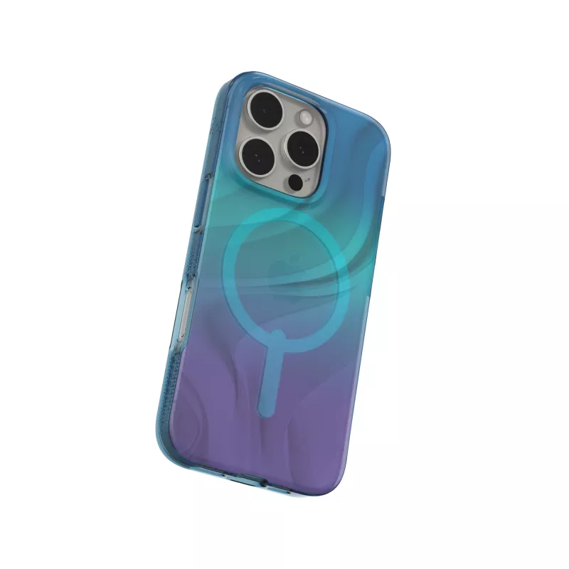 ZAGG Milan Snap 702315108 Hülle für iPhone 16 Pro, MagSafe-kompatibel, Graphen, Deep Aurora