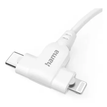 Hama 00201722 USB-Kabel USB 2.0 1.5 m USB C USB C/Lightning Weiß