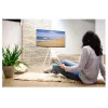 Hama 00220871 freistehender Staffelei-TV-Ständer, höhenverstellbar, bis 75 Zoll (191 cm), bis 40 kg, Weiß