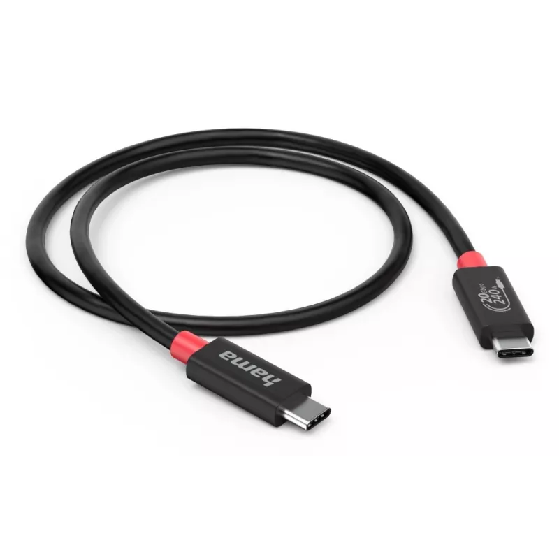 Hama USB-C Kabel USB4 Gen2 20 Gbit/s, E-Marker, 5 A, 240 W, 2 m