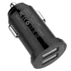 Techly Mini-Autoladegerät 2 USB-A-Anschlüsse 12W / 2.4A Schwarz