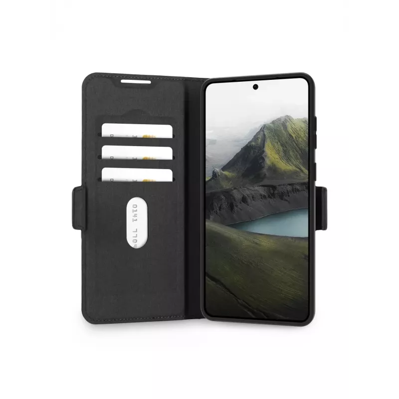 dbramante1928 Oslo Pro OPEDBL006787 Flip-Hülle für Samsung Galaxy S25 Edge, PU/Kunststoff, Schwarz