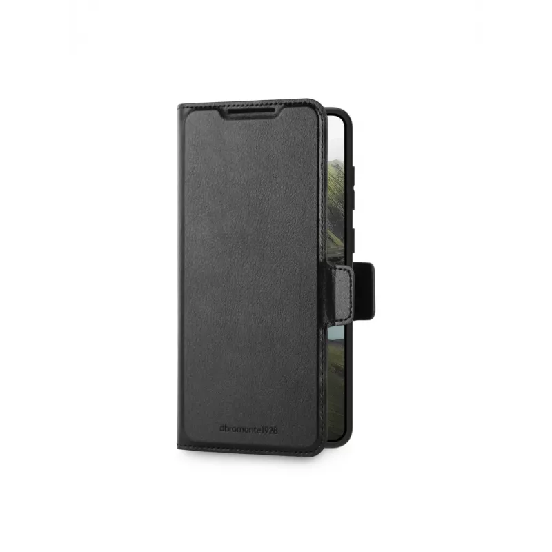 dbramante1928 Oslo Pro OPEDBL006787 Flip-Hülle für Samsung Galaxy S25 Edge, PU/Kunststoff, Schwarz
