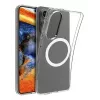 dbramante1928 Greenland Pro Qi2 GPEDNIBL6786 Rückseitenabdeckung für Samsung Galaxy S25 Edge, MagSafe-kompatibel, Kunststoff, klar