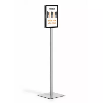 Infoständer Durable INFO STAND BASIC A4 Metall Kunststoff Grau