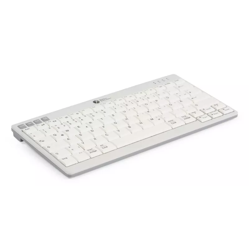 BakkerElkhuizen UltraBoard 950 V2 Wireless UK Qwerty, Tenkeyless (80 - 87%), Kabelgebunden & Kabellos, USB + Bluetooth, Scherenschalter, QWERTY, Dunkelgrau, Hellgrau