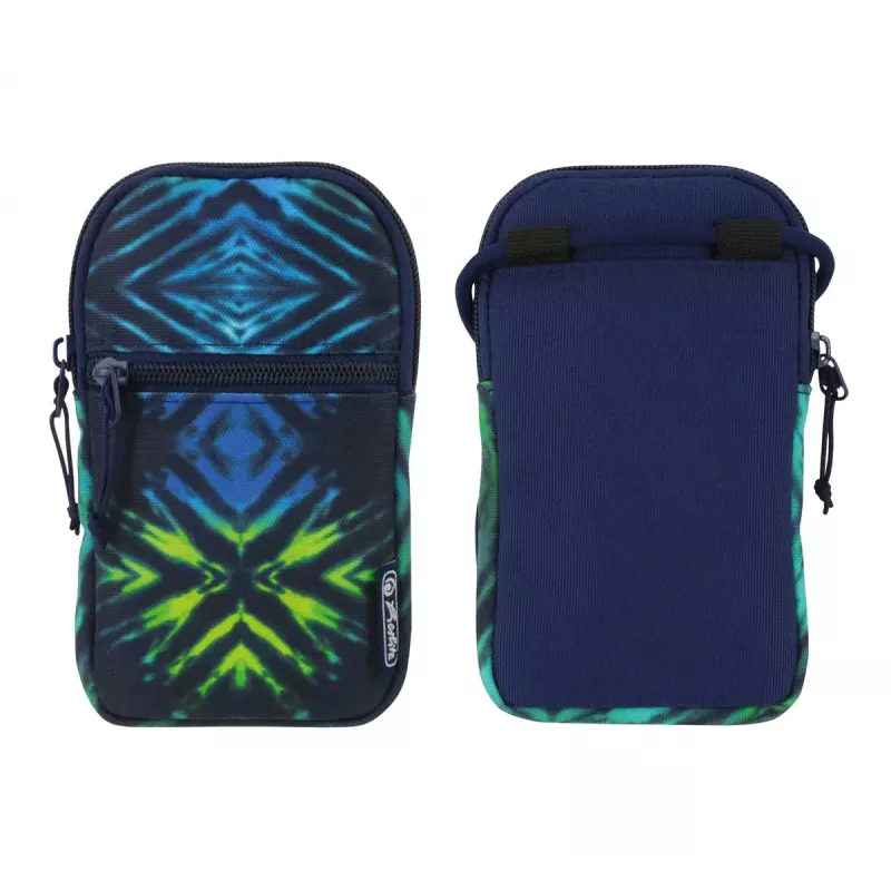 Hüllentasche Herlitz New Batik Handyhülle Universal Schwarz Blau Grün