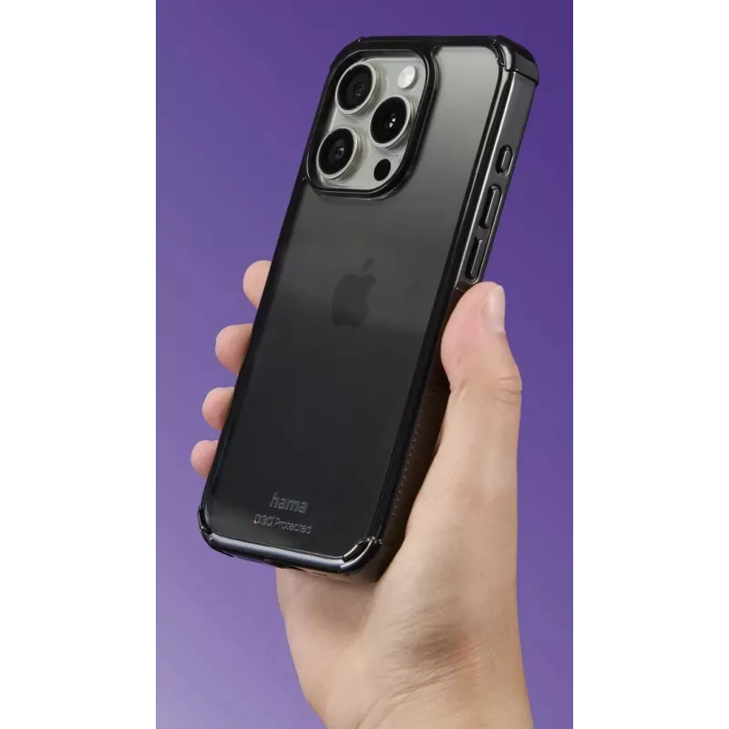 Hama 00123720 Extreme Protect Handyhülle für Apple iPhone 16e, schwarz