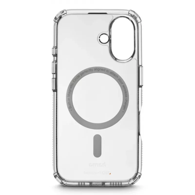 Hama 00123753 MagCase Extreme Protect Handyhülle für Apple iPhone 16, transparent