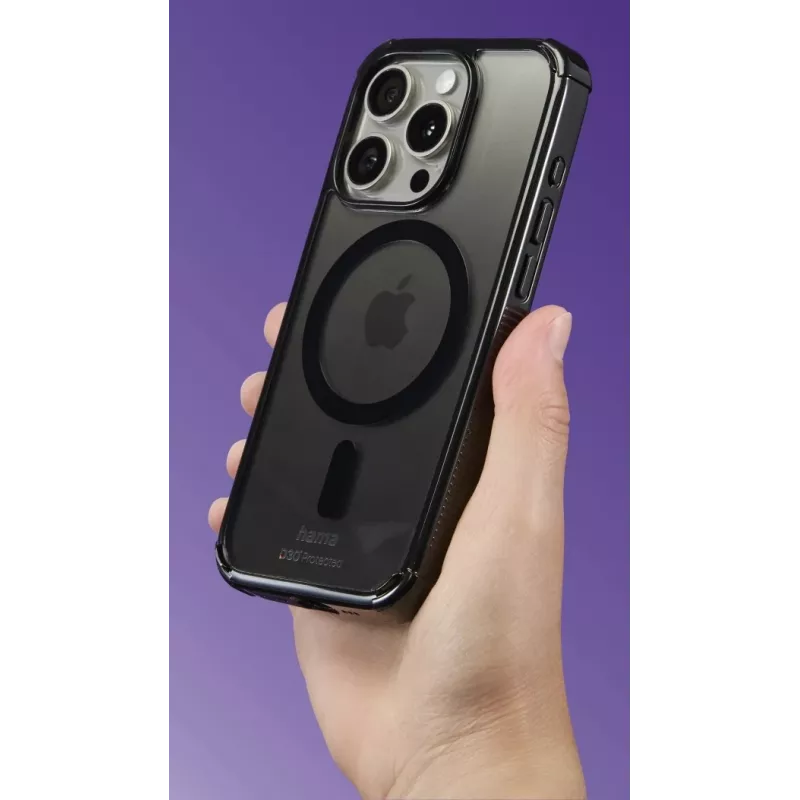 Hama 00136841 MagCase Extreme Protect Handyhülle für Apple iPhone 16, schwarz