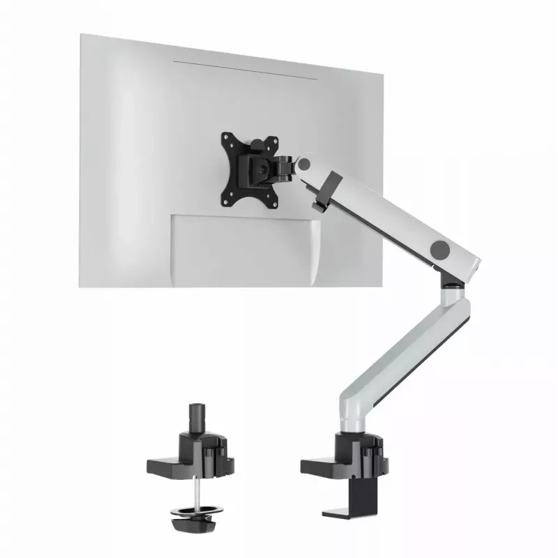 Durable SELECT PLUS Monitorhalterung 509623 mit Arm für 1 Monitor, Tischhalterung, Silber