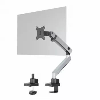 Durable SELECT PLUS Monitorhalterung 509623 mit Arm für 1 Monitor, Tischhalterung, Silber