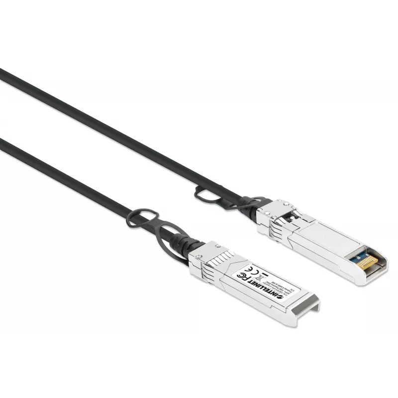 Intellinet 508384 10G SFP+ passives Direktanschluss-Twinax-Kabel, 0,5 m, Schwarz