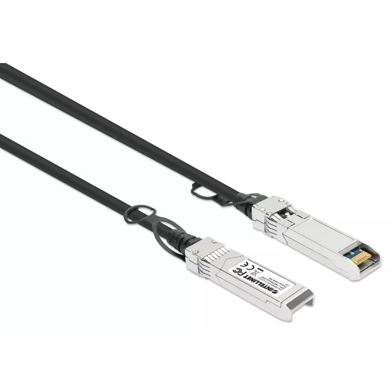 Intellinet 508483 10G SFP+ passives Direktanschluss-Twinax-Kabel, 5 m, HPE-kompatibel, Schwarz