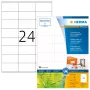 HERMA 10728 Universal-Etiketten Recycling, 70 x 36 mm, selbstklebend, permanent haftend, naturweiß