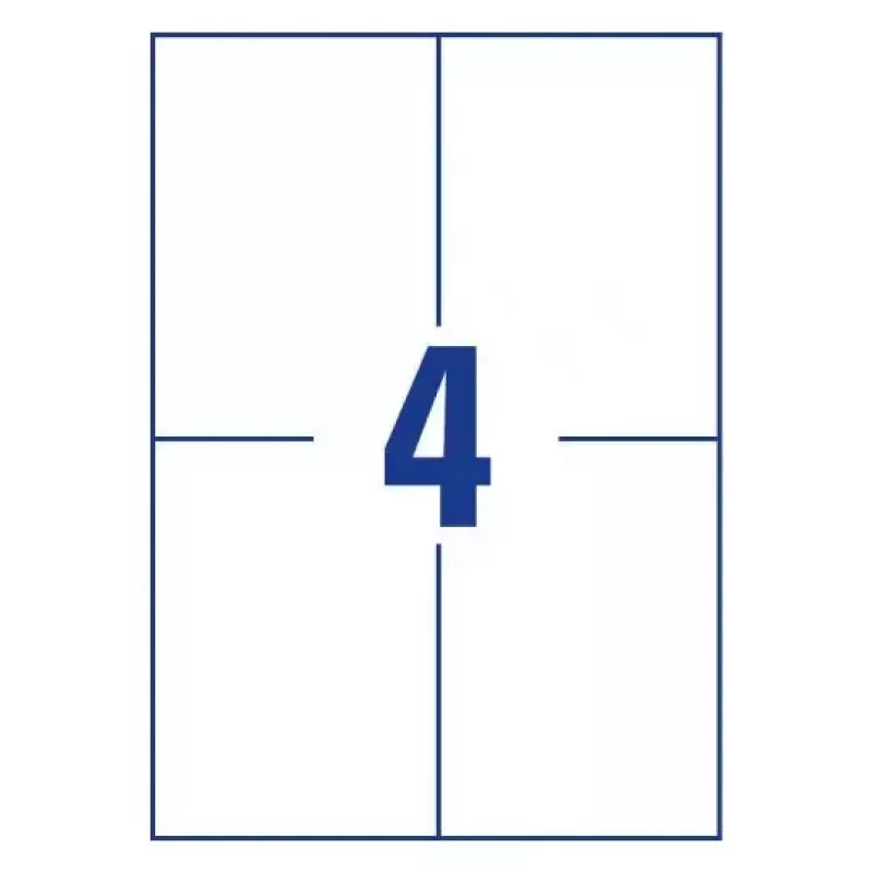 Avery Zweckform C32252-25 beidseitig bedruckbare perforierte Postkarten, 148 x 105 mm, 170 g/m², mattweiß, 100 Karten
