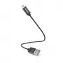 Hama Ladekabel, USB-A - Lightning, 0,2 m, Nylon, schwarz