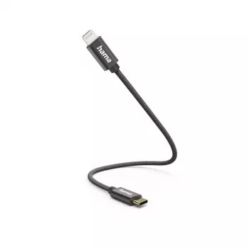 Hama 00201601 Lightning-Kabel 0,2 m Schwarz