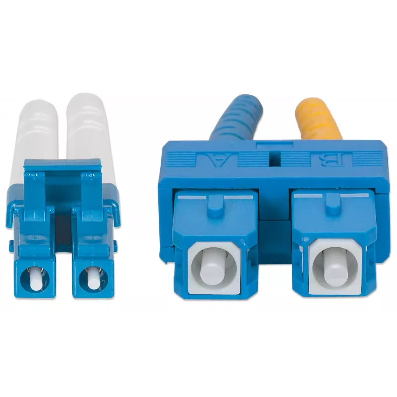 Intellinet Glasfaser-Patchkabel, OS2, LC/SC, 2 m, Gelb, Duplex, Singlemode, 9/125 µm, LSZH, Glasfaser, Lebenslange Garantie