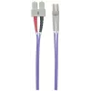 Intellinet Glasfaser-Patchkabel, OM4, LC/SC, 3m, Violett, Duplex, Multimode, 50/125 µm, LSZH, Glasfaser, Lebenslange Garantie