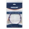 Intellinet Glasfaser-Patchkabel, OM4, LC/SC, 3m, Violett, Duplex, Multimode, 50/125 µm, LSZH, Glasfaser, Lebenslange Garantie