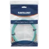 Intellinet Glasfaser-Patchkabel, OM3, LC/SC, 1 m, Aqua, Duplex, Multimode, 50/125 µm, LSZH, Glasfaser, lebenslange Garantie