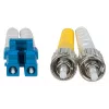Intellinet Glasfaser-Patchkabel, OS2, LC/ST, 2 m, Gelb, Duplex, Singlemode, 9/125 µm, LSZH, Faser, lebenslange Garantie