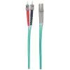 Intellinet Glasfaser-Patchkabel, OM3, ST/LC, 5 m, Aqua, Duplex, Multimode, 50/125 µm, LSZH, Faser, Lebenslange Garantie