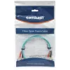 Intellinet Glasfaser-Patchkabel, OM3, SC/SC, 2 m, Aqua, Duplex, Multimode, 50/125 µm, LSZH, Glasfaser, Lebenslange Garantie