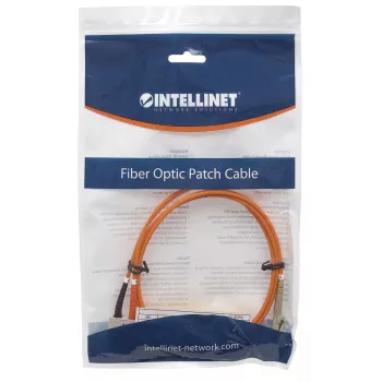 Intellinet Glasfaser-Patchkabel, OM2, LC/SC, 2m, Orange, Duplex, Multimode, 50/125 µm, LSZH, Glasfaser, Lebenslange Garantie
