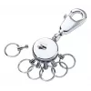 Schlüsselring TROIKA Schwarz VISION Schwarz Silber Metall 25mm 90mm 9mm