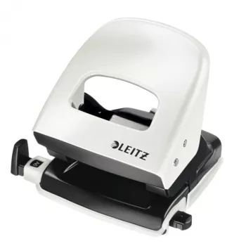 Leitz Locher WOW 5008 Metall 2-fach / 30 Blatt, 30 Blatt, Weiß, 8 cm, 5,5 mm, 107 x 137 x 100 mm, 10 Jahr(e)
